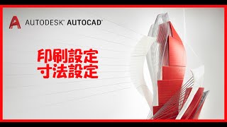 【AutoCad】印刷設定・寸法設定 [upl. by Vannie]