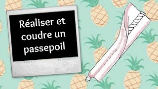 Tuto comment fabriquer et poser un passepoil [upl. by Aiuqet]