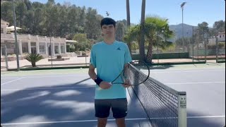 Xavier Martin  College Tennis Recruiting Video Fall 2025 [upl. by Kcim]