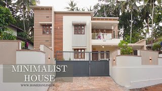 Minimalist double storey home built for 40 Lakh [upl. by Jerroll964]