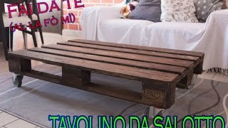 DIY Come creare un Tavolino con un Bancale tutorial table with bench zero spreco [upl. by Kati]