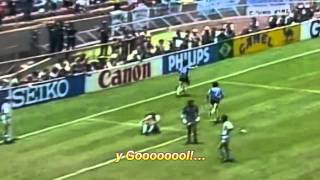 Maradona Goal of the Century  Víctor Hugo Morales commentary  ArgentinaEngland 21 1986 [upl. by Naux]