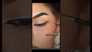 Double eyeliner easy eyeliner eyeliner eyelinertutorial shorts bollywood newsong [upl. by Florence143]