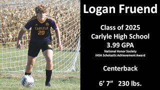 Logan Fruend  Soccer College Recruitment Video Class of 2025 [upl. by Laynad]