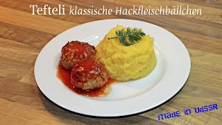 TEFTELI  klassische Hackfleischbällchen aus Osteuropa [upl. by Cenac]