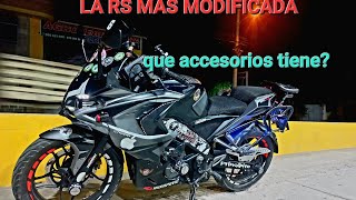 la pulsar rs 200 mas modificadars full accesorios [upl. by Gnen399]