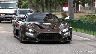 1104HP Zenvo ST1  on the road in Monaco [upl. by Ahens379]