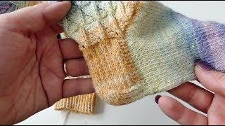 Eine verstärkte Käppchenferse stricken [upl. by Tiny]