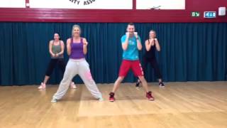 Show me love radio edit dance routine by BAM Fitness [upl. by Nauqahs937]