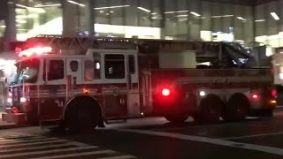 FDNY RESPONDING COMPILATION 87 FULL OF BLAZING SIRENS amp LOUD AIR HORNS THROUGHOUT NEW YORK CITY [upl. by Mitchael]