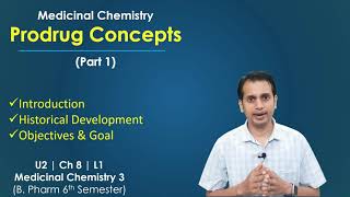 Prodrug Concepts Part 1 Basic Introduction and Objectives of Prodrug Design [upl. by Assedo875]