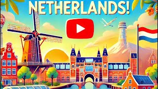 Explore the Netherlands in 4 minutes  Amsterdam Tulips and Windmills Adventure [upl. by Goldsmith303]