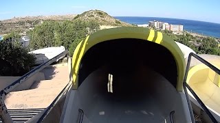 Black Kanab Water Slide at WaterPark Faliraki [upl. by Steward]