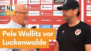 FC Energie Cottbus  Trainer Pele Wollitz vor Heimspiel gegen Luckenwalde [upl. by Nauqyaj]