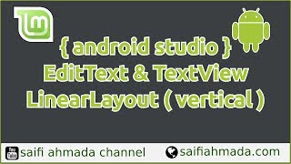 android studio EditText TextView LinearLayout vertical [upl. by Iborian]