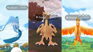 Finally✨Shiny Galarian Zapdos Moltres amp Articuno in pokemongo [upl. by Warms]