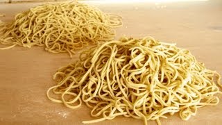 How to make Ramen noodles from scratch alkaline noodles recipe [upl. by Winson794]