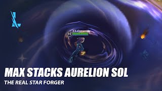 Max Stacks Aurelion Sol  Wild Rift [upl. by Naehs]