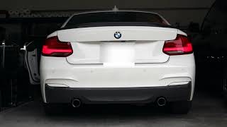 BMW M240i Before and After  VRSF Catless Downpipe Dinan Midpipe AP Short Ram Intake Stage 2 BM3 [upl. by Calore]