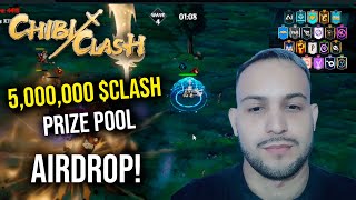 AIRDROP CHIBICLASH 5000000 CLASH PRIZE POOL COMO PARTICIPAR [upl. by Narret]