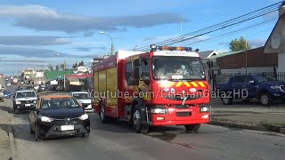 B7 B2 y B8 respondiendo a 1001  Bomberos Punta Arenas  Cristian Galaz [upl. by Frannie180]