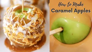 Homemade Caramel Apples Easy Gourmet Caramel Apples [upl. by Baiss373]