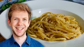 Einfache Pasta aus nur 3 Zutaten  Cacio e Pepe Rezept [upl. by Andeee]