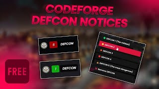 FREE DEFCON alerts to the entire city with UI configurable and 00 ms  FiveM Script ESXQB [upl. by Dilaw]