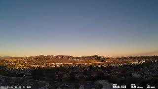 Capistrano Valley 20241107 Full Day WeatherCam Timelapse  Orange County California [upl. by Alamat211]