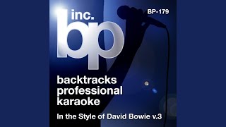 Kooks Karaoke Instrumental Track In the Style of David Bowie [upl. by Eneli]