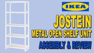 IKEA JOSTEIN Open Storage Shelf Assembly  Review  Clueless Dad [upl. by Odraboel]