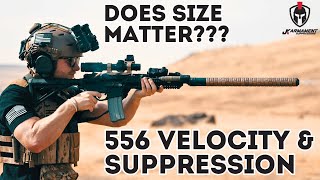 Does Size Matter  556 Velocity amp Suppression [upl. by Lynch]