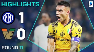 INTERVENEZIA 10  HIGHLIGHTS  Lautaro provides the goods for the Nerazzurri  Serie A 202425 [upl. by Tail973]