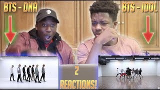 REACTING TO TWO BTS DANCE PRACTICE [upl. by Azaria]