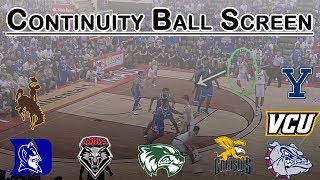 The Most Run Play in College Basketball Continuity Ball Screen [upl. by Koss]