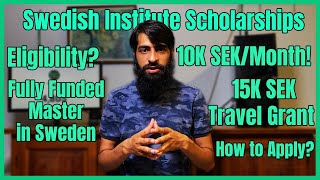 Swedish Institute Scholarships 2021  2022 Fully Funded Masters Degree in Sweden [upl. by Ylurt]