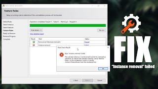 FIX Rule quotInstance removalquot failed [upl. by Siver878]