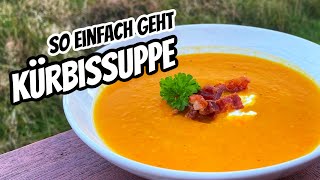 Cremige Kürbissuppe vom Hokkaido aus dem Dutch Oven für Grillcoach Gerrit [upl. by Ennaehr559]