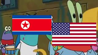 USA and North Korea in Spongebob Squarepants [upl. by Kurt58]