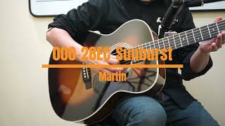 Martin 00028EC Sunburst 2819923 試奏動画 [upl. by Tlevesor972]