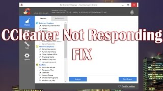 CCleaner Not Responding [upl. by Augustus]