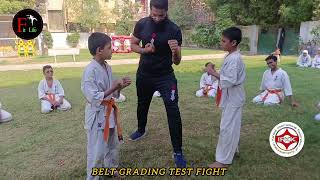 kyokushin karate belt Grading Test Fight Syed hashir vs Ali Yousufzai karatecombat [upl. by Aivonas]