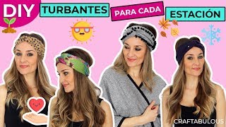 👳‍♀️ DIY  4 TURBANTES DIADEMA  FÁCIL  Craftabulous Contra el Cancer [upl. by Sela]