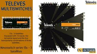 Televes Nevoswitch series 13x  3 Satellites Multiswitches Kenya  0720548999 [upl. by Darda]