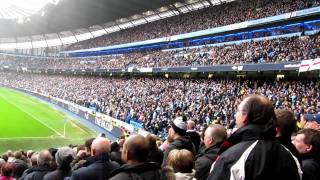 Man Utd fans doing the poznan  City away Fa cup 8112 [upl. by Shannen]