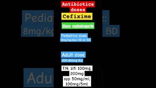 cefiximeantibioticsmedicinedrugdoses [upl. by Ovid]