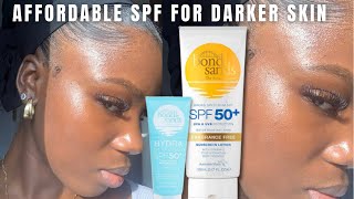 No White Cast Sunscreen for OILY DRY Brown or Dark Skin  BONDI SANDS REDUCE Hyperpigmentation [upl. by Nalced]