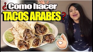 COMO HACER TACOS ARABES EN 4 MINUTOS  RECETA ORIGINAL  FACIL RAPIDO Y RICO [upl. by Atrahc]