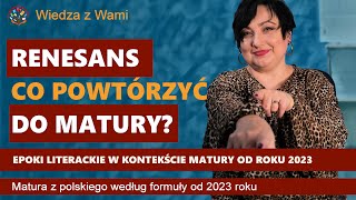 Renesans  omówienie epoki zgodnie z programem do matury od 2023 [upl. by Ibbed]