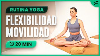 🧘‍♀️ MEJORA tu RESPIRACIÓN y MOVILIDAD con esta RUTINA de YOGA en CASA de 20 MIN [upl. by Noneek]